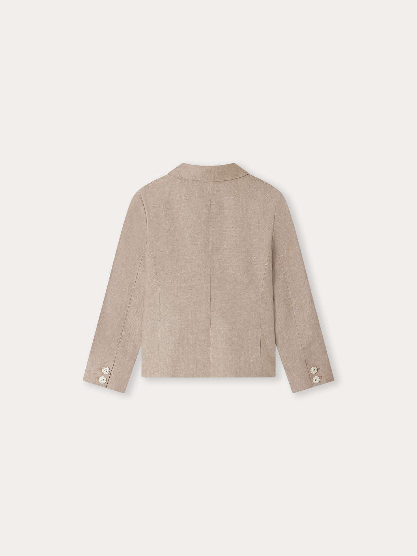 男童米色西服