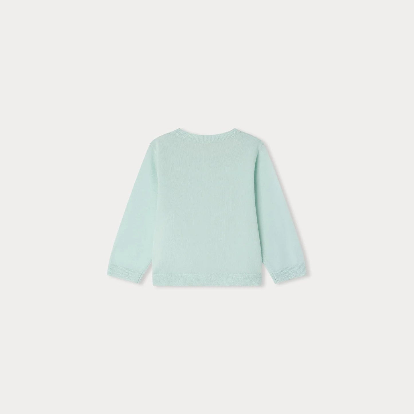 婴儿青色羊毛开衫