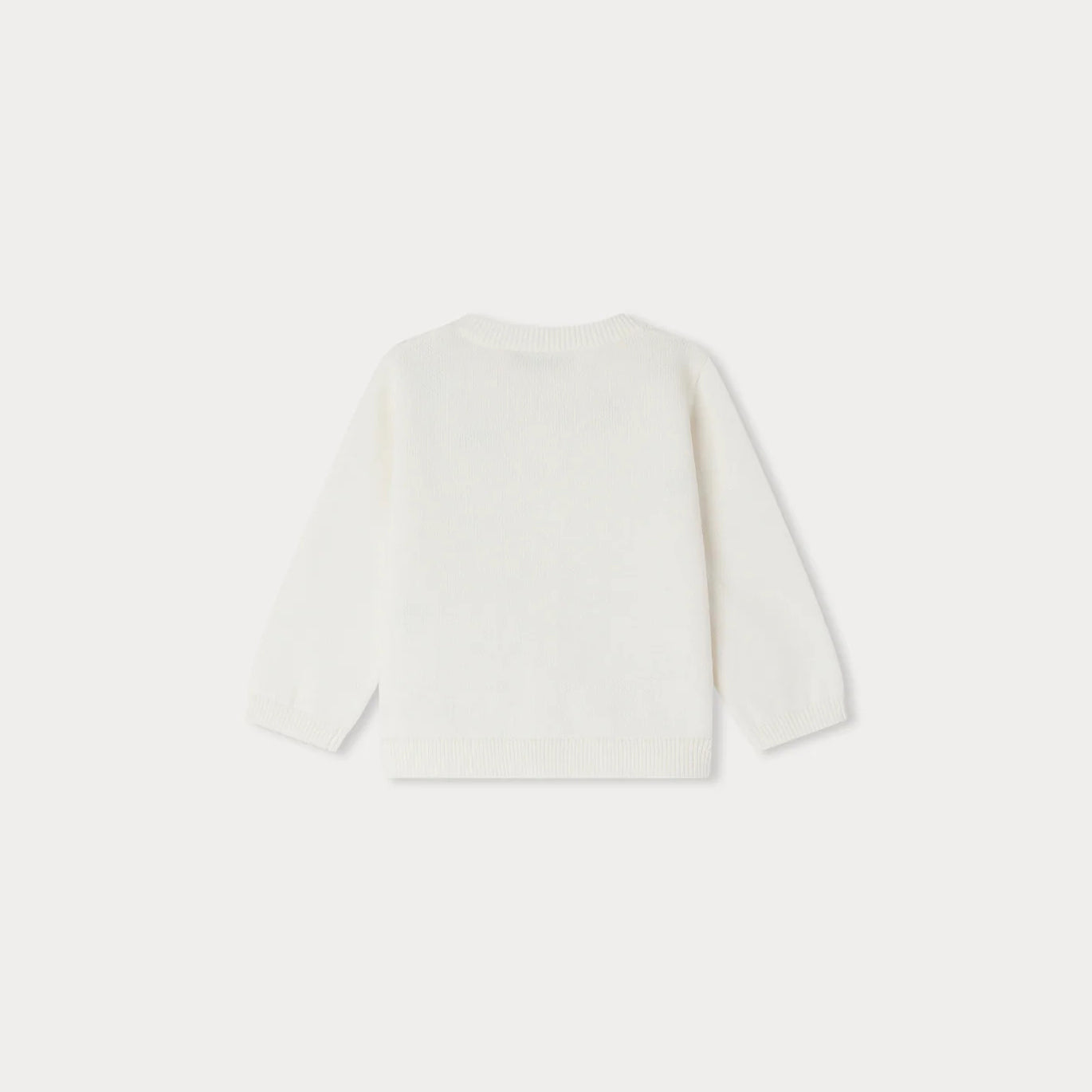 女婴白色刺绣棉开衫