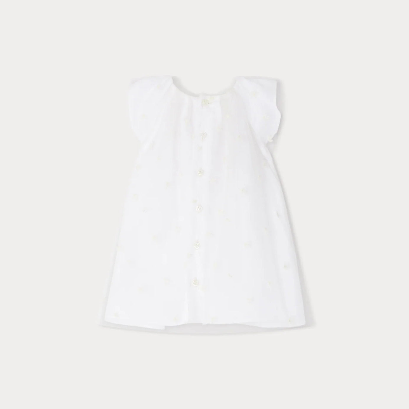 女婴白色连衣裙
