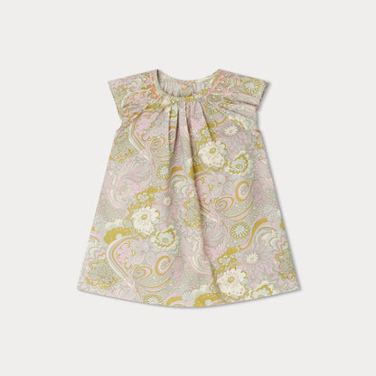 女婴彩色棉连衣裙