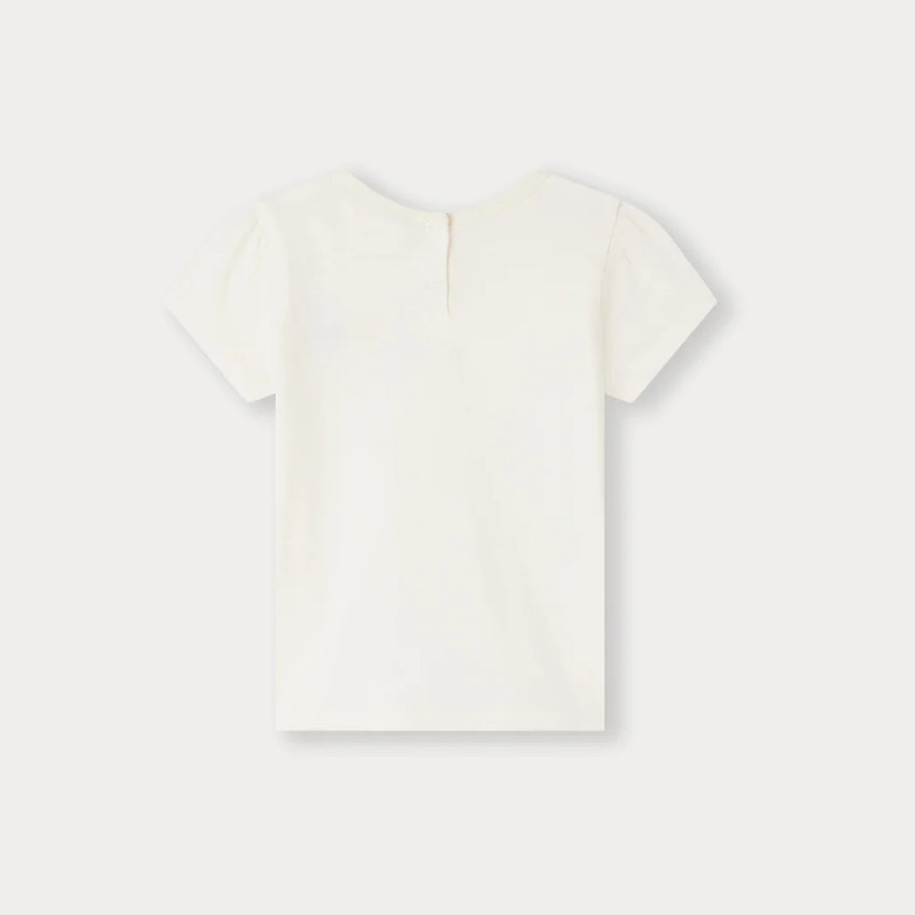 女婴白色棉T恤