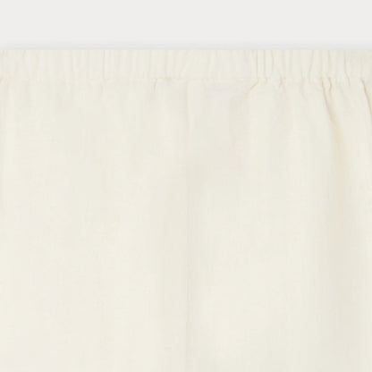 婴儿白色棉长裤