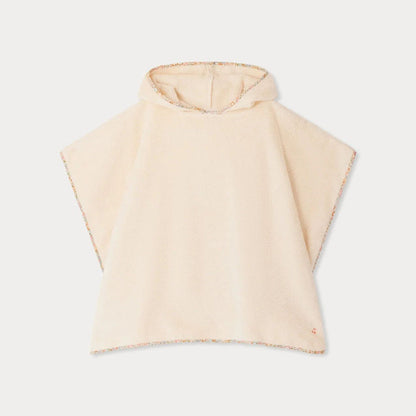 女童玫瑰粉连帽浴巾