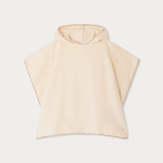 女童玫瑰粉连帽浴巾