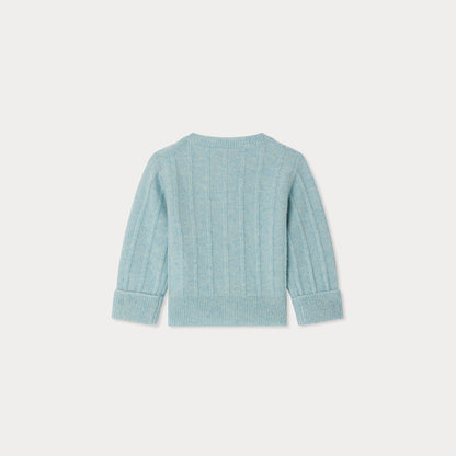 男婴浅蓝色羊绒开衫