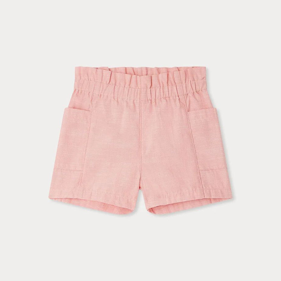 女婴粉色棉短裤