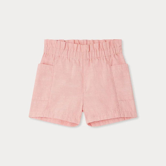 女婴粉色棉短裤