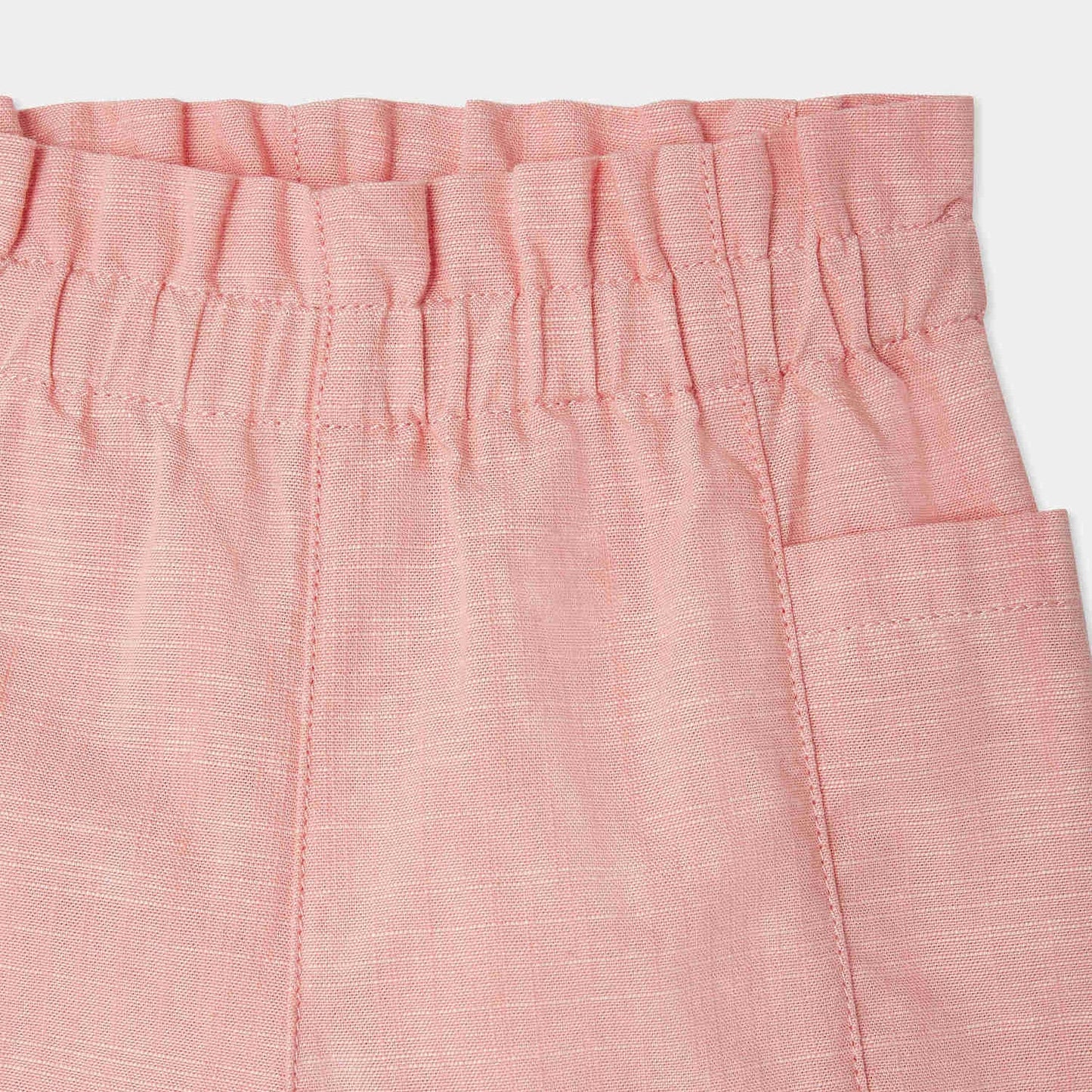 女婴粉色棉短裤