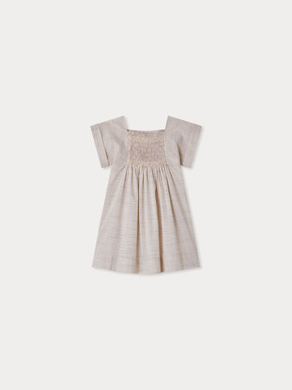 Robe Pais smockée à carreaux