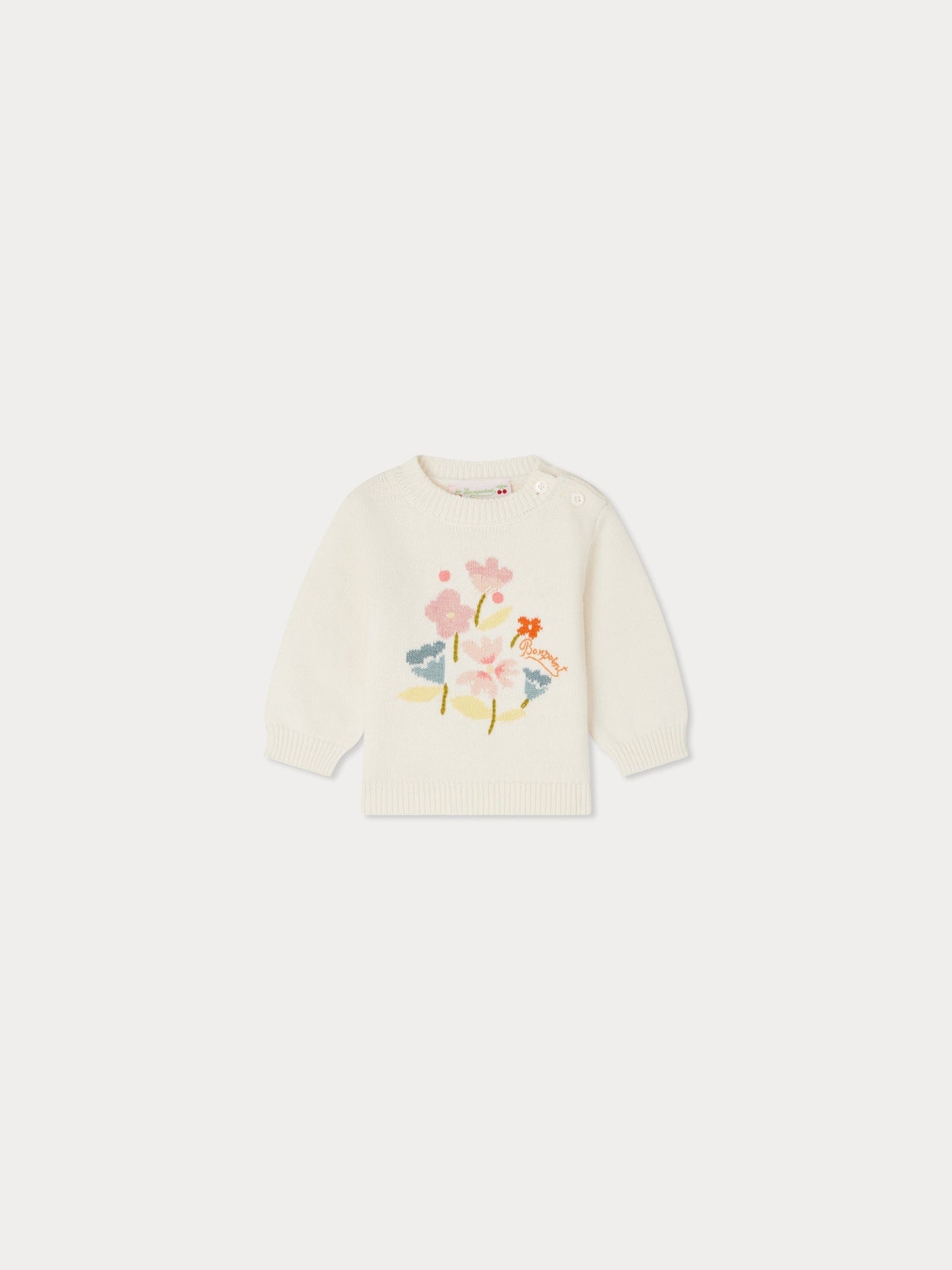 Pull Almire en cachemire à broderies fleurs
