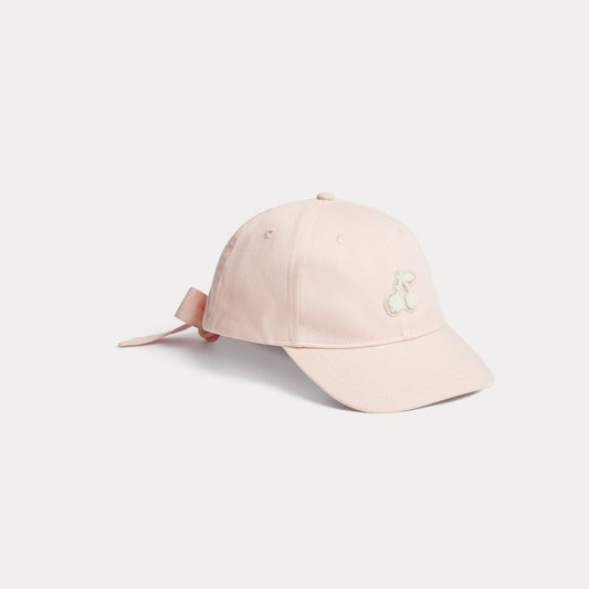 女童浅粉色棉棒球帽