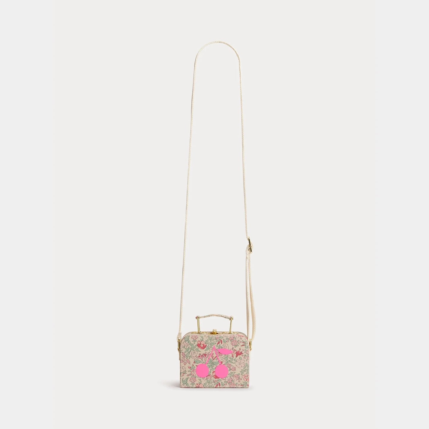 女童粉色碎花单肩包(12.5 x 9.5 x 5.5 cm)