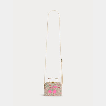 女童粉色碎花单肩包(12.5 x 9.5 x 5.5 cm)