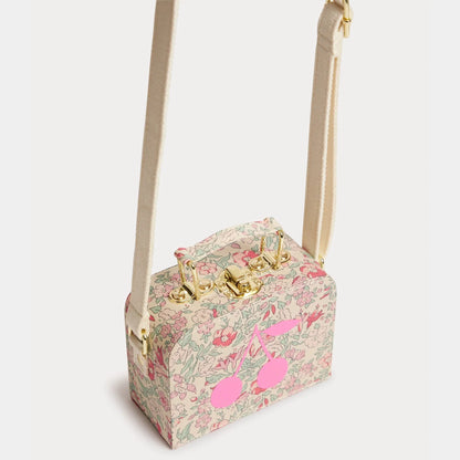 女童粉色碎花单肩包(12.5 x 9.5 x 5.5 cm)