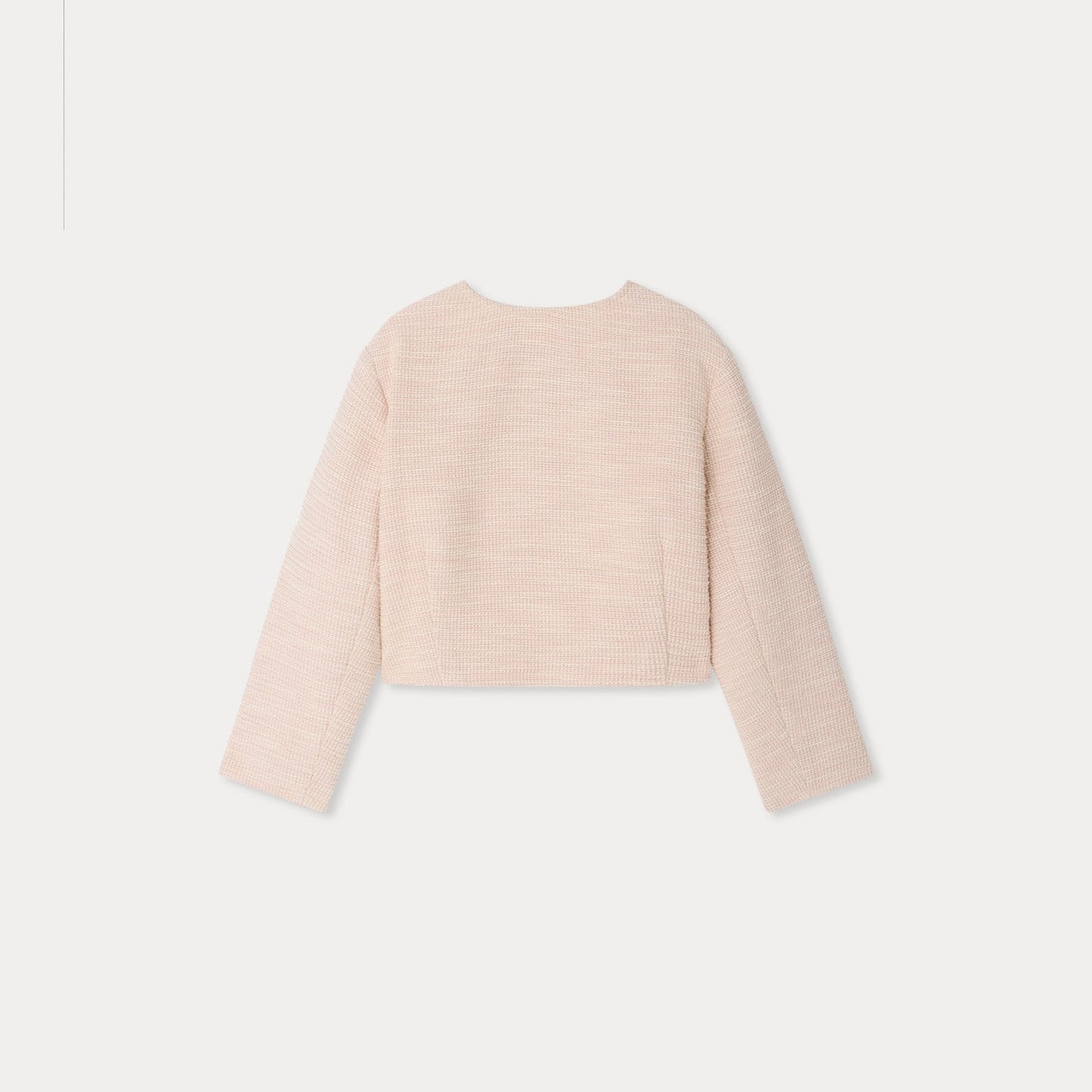 女童玫瑰粉色短款夹克