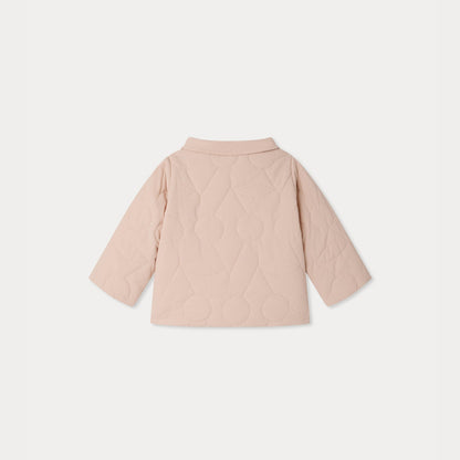 女婴浅粉色夹棉夹克