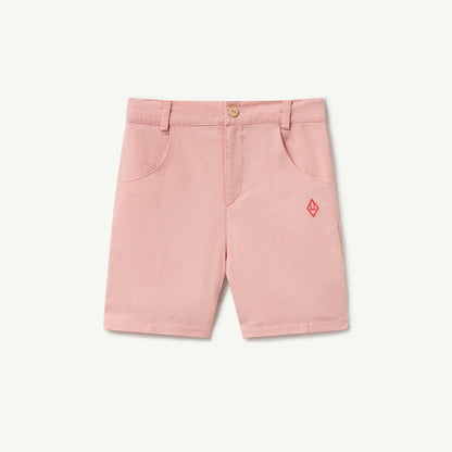 女童粉色Logo棉短裤