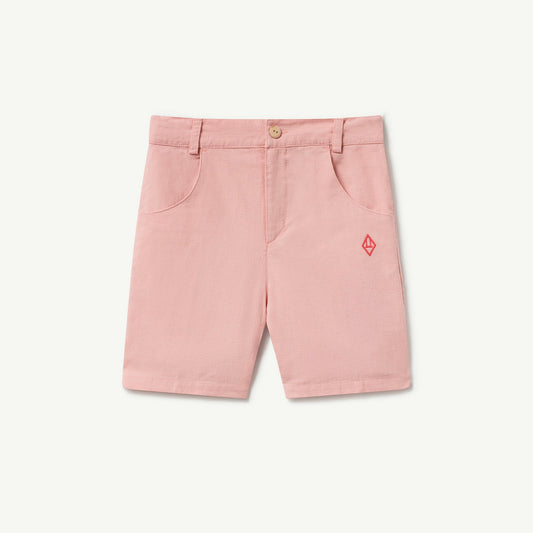 女童粉色Logo棉短裤