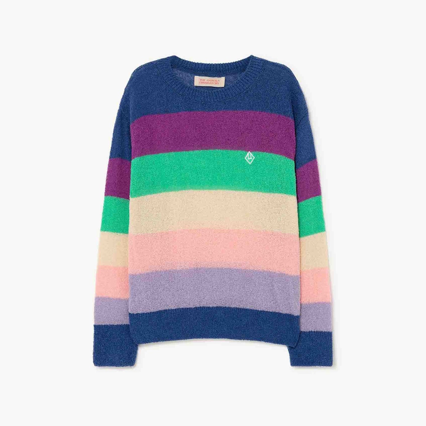 女童彩色条纹毛衣