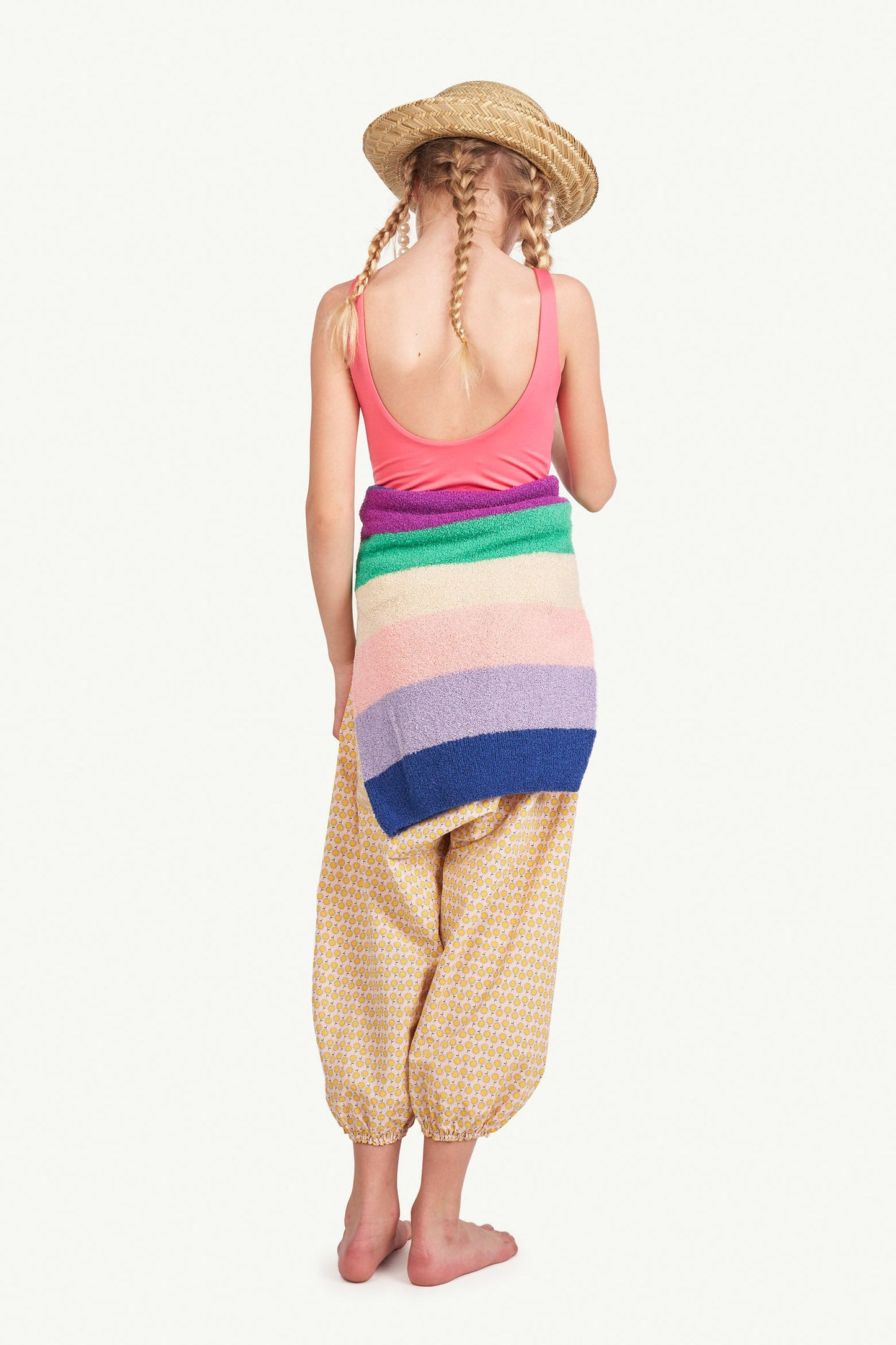 女童彩色条纹毛衣