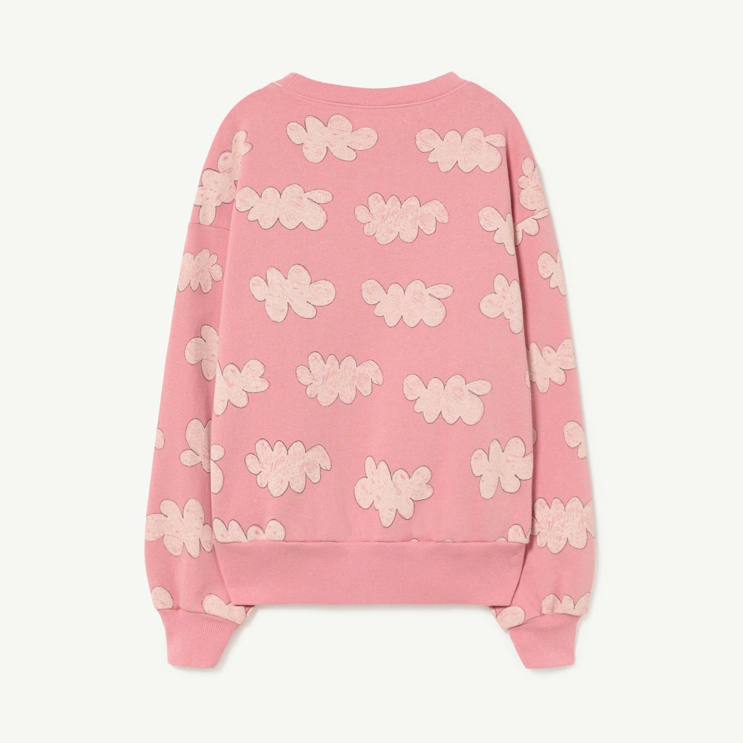 儿童粉色印花棉卫衣