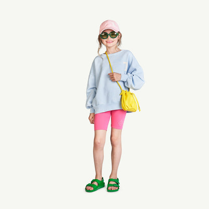 女童粉色Logo打底裤