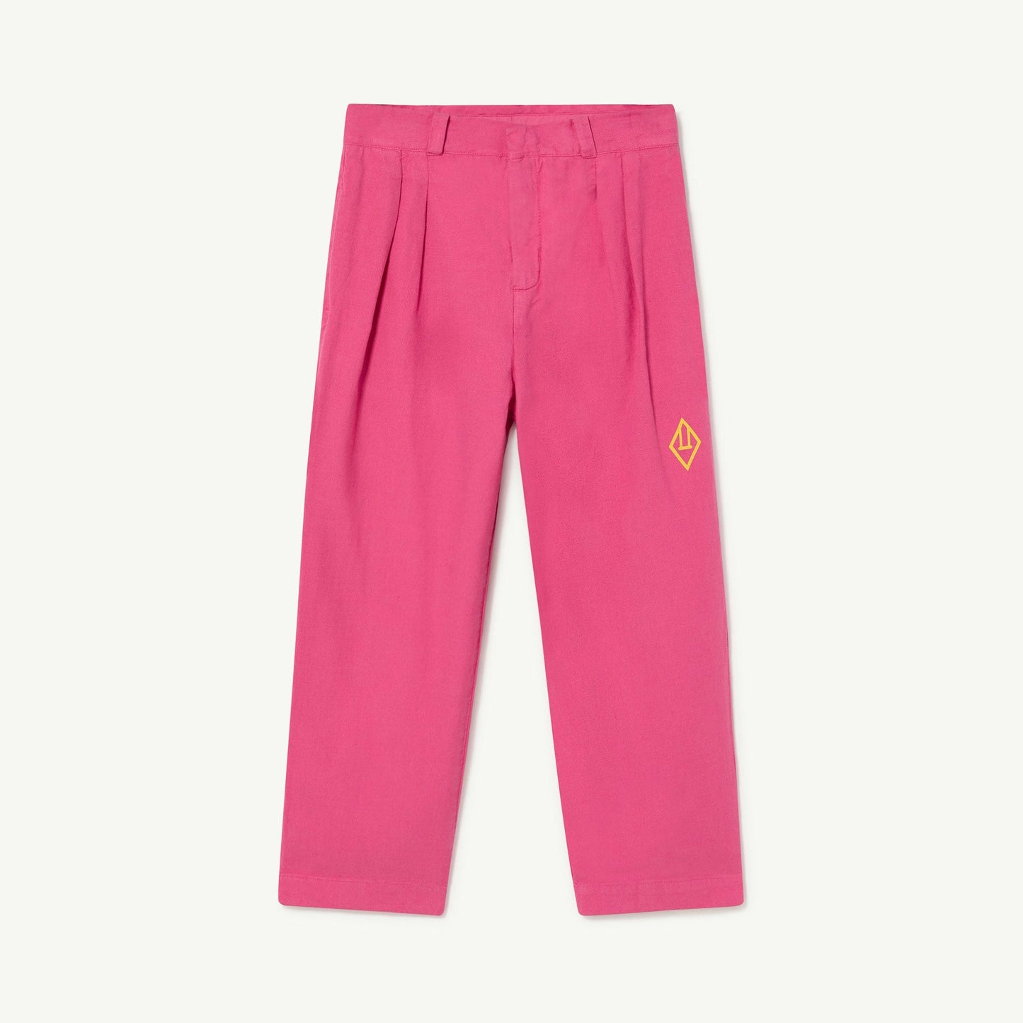 女童粉色Logo棉长裤