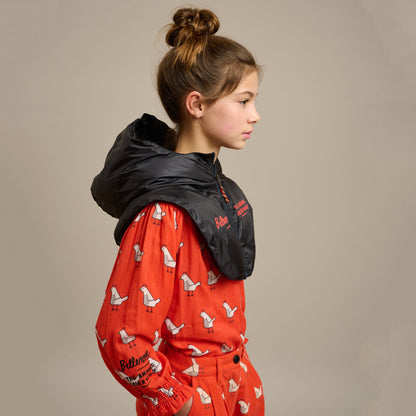 儿童深蓝色夹棉帽子