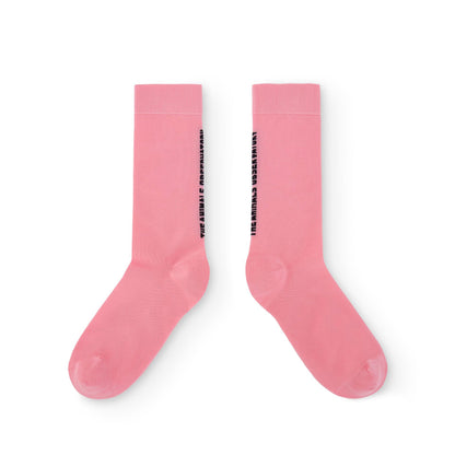 儿童粉色Logo袜子