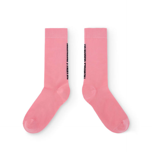 儿童粉色Logo袜子