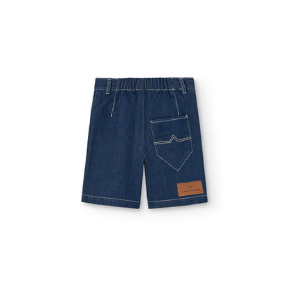 儿童蓝色牛仔短裤