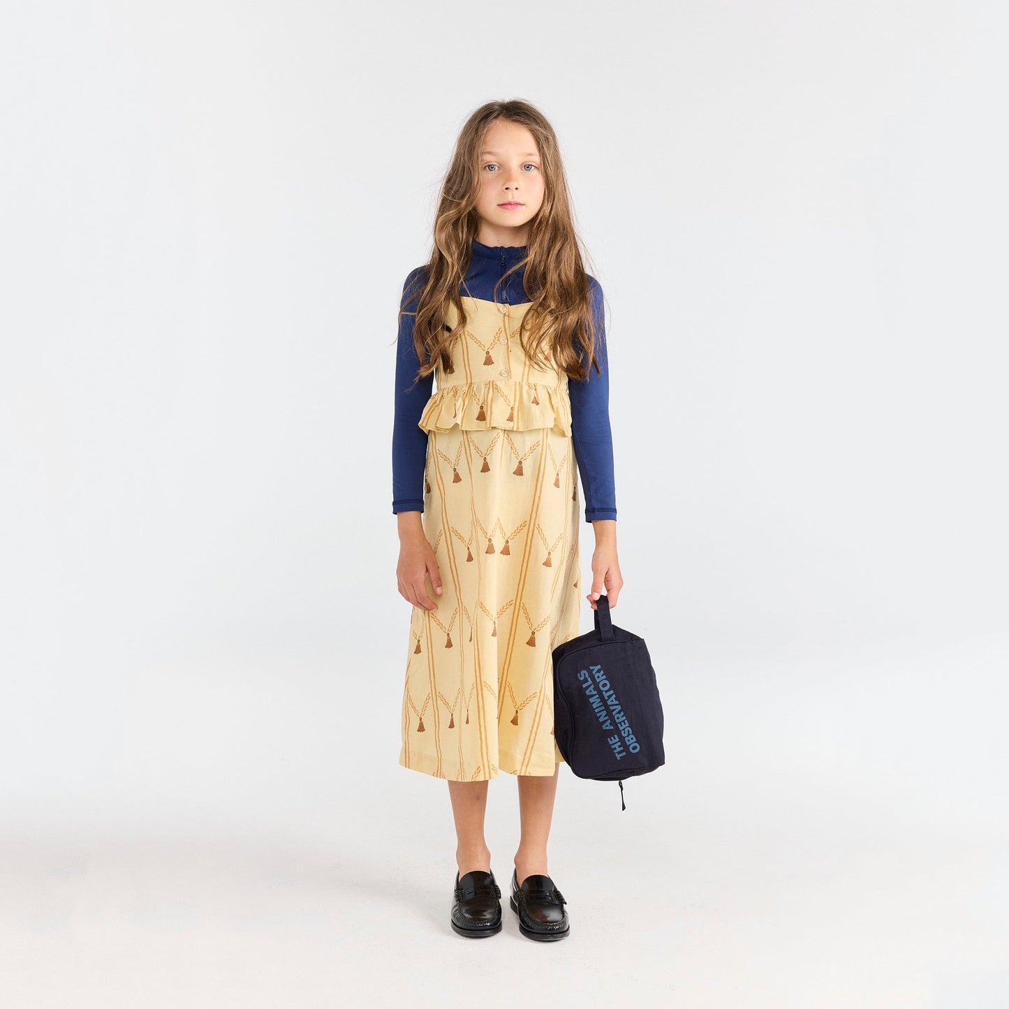 儿童藏青色Logo手提包(H15 x W22 x D8.5cm)