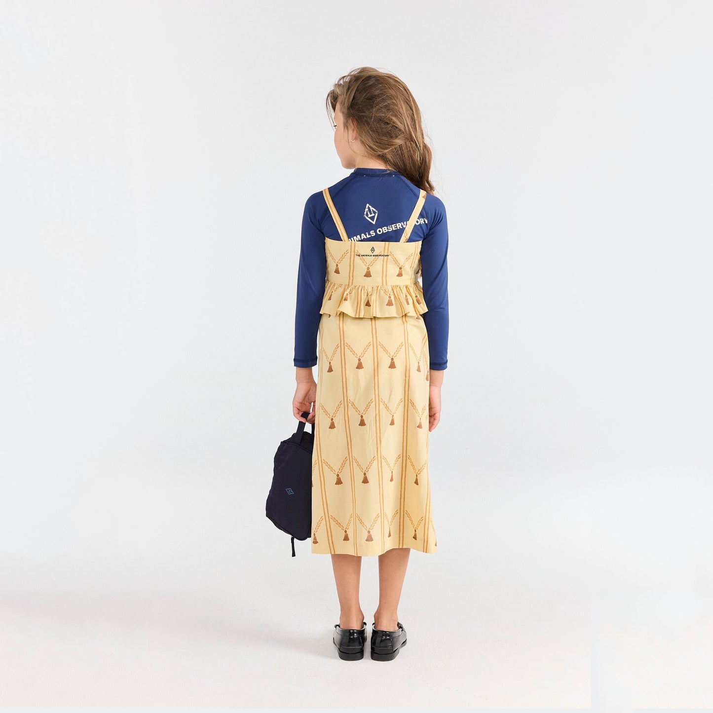 儿童藏青色Logo手提包(H15 x W22 x D8.5cm)