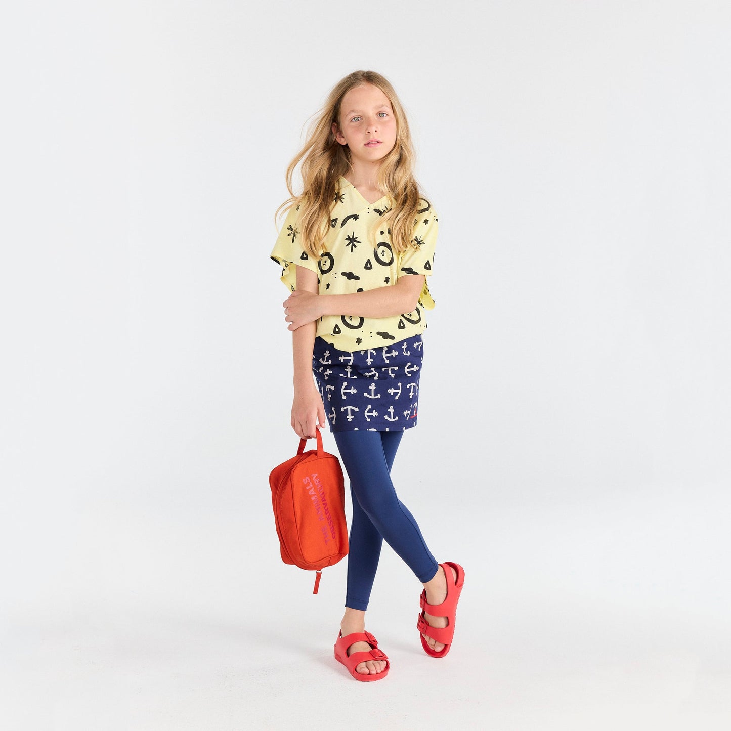 儿童红色Logo手提包(H15 x W22 x D8.5cm)