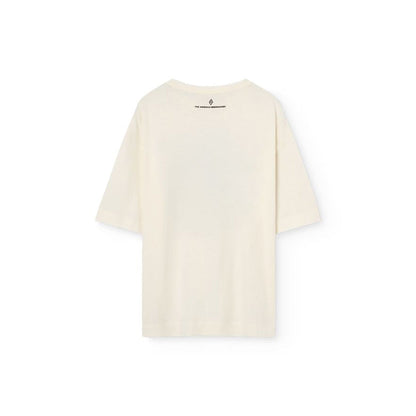 儿童白色印花棉T恤