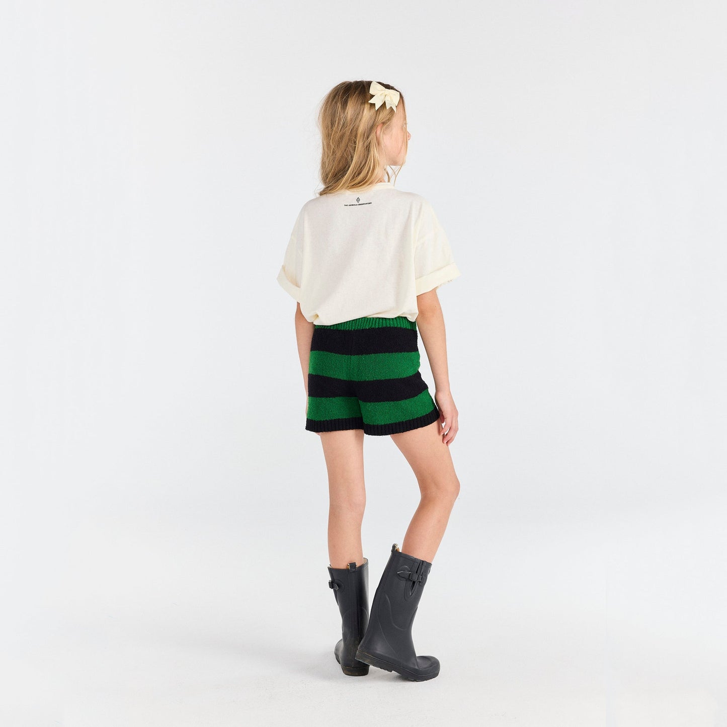 儿童白色印花棉T恤