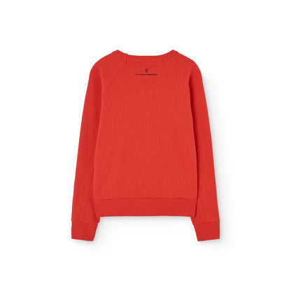 儿童红色印花棉卫衣