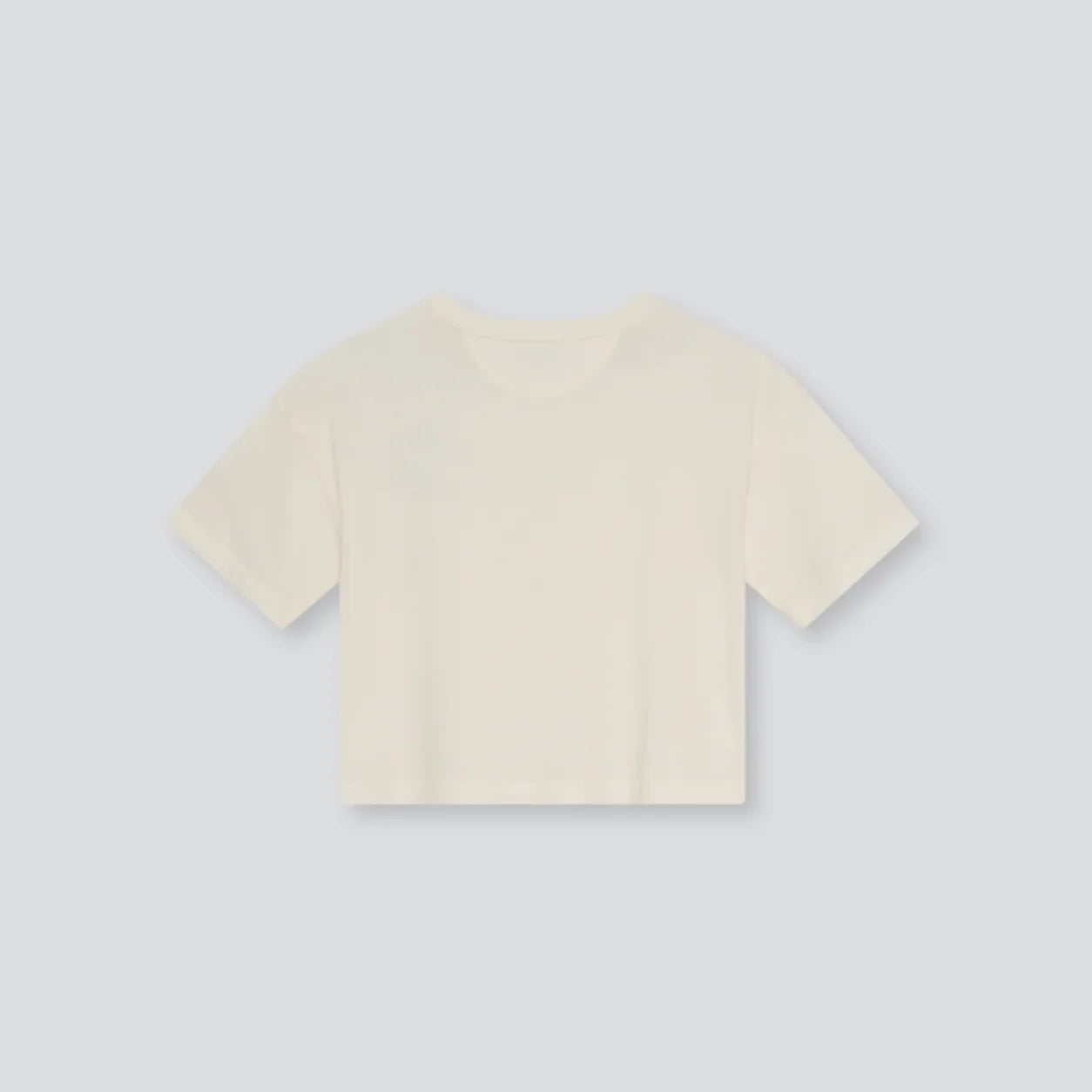 女童白色刺绣Logo棉T恤