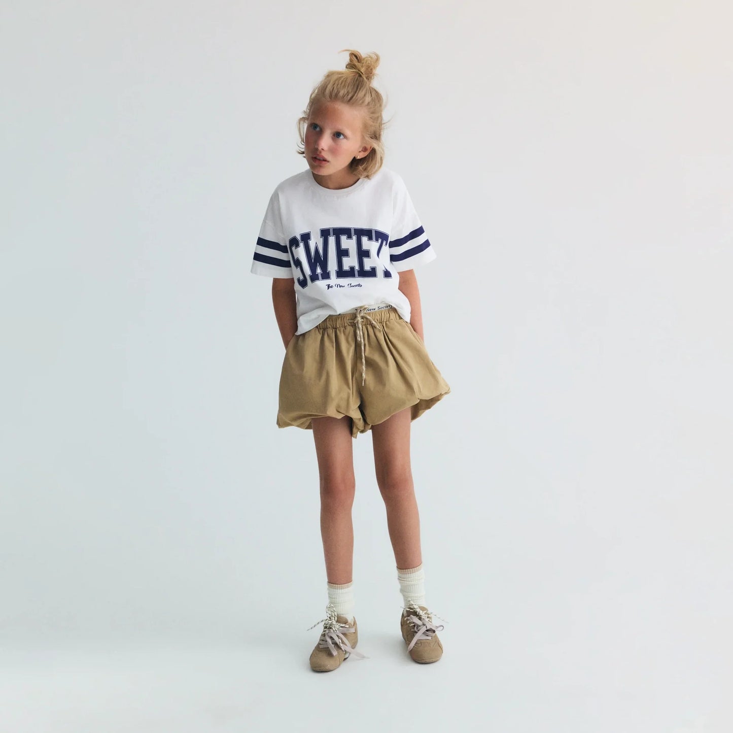 女童沙色棉短裤