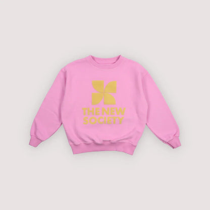 女童粉色Logo棉卫衣