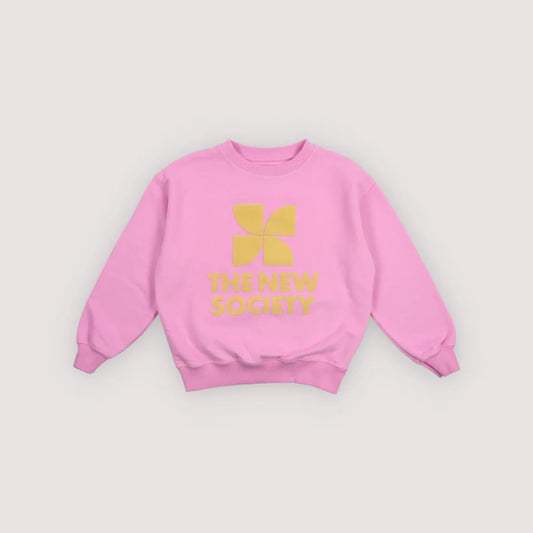 女童粉色Logo棉卫衣