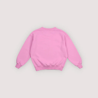 女童粉色Logo棉卫衣
