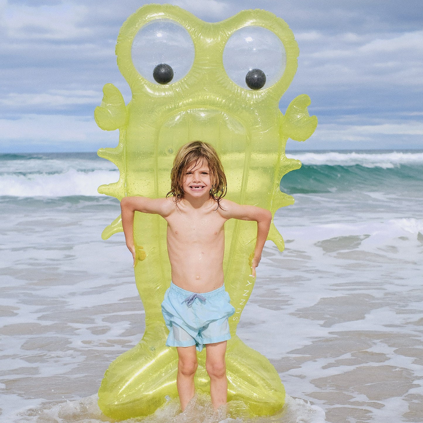 Sunnylife Kids Sonny The Sea Creature Luxe 躺椅浮床（黄色）