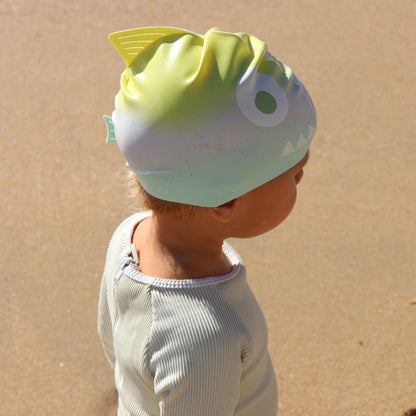 Sunnylife 儿童 Salty the Shark 泳帽 黄色 (22cm)
