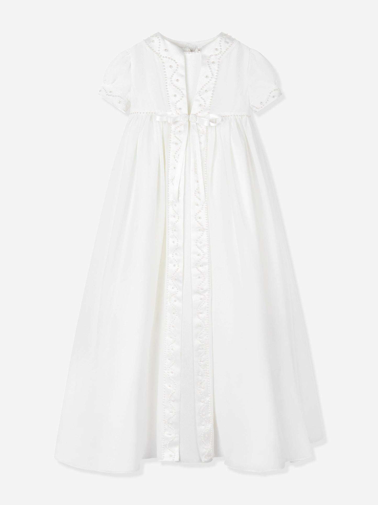 Baby Girls Christening Robe, Coat and Bonnet in Ivory