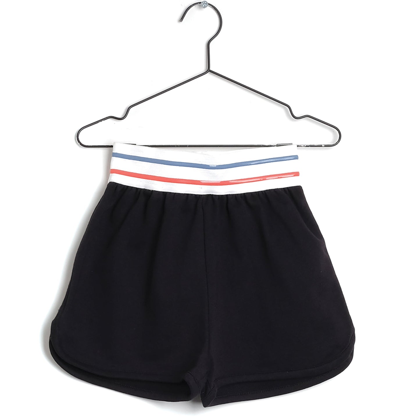 Girls Black Cotton Shorts