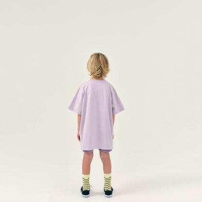 儿童丁香紫棉T恤