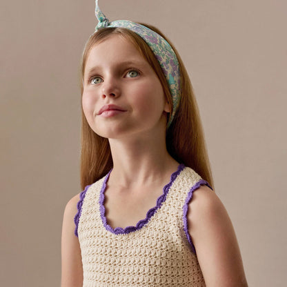 女童绿色碎花发箍