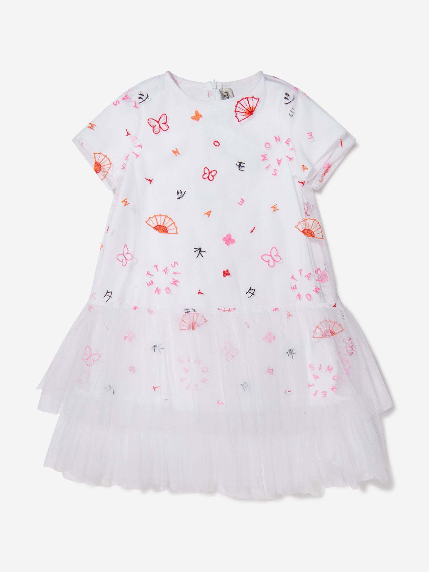 Simonetta 女童多印花多层连衣裙
